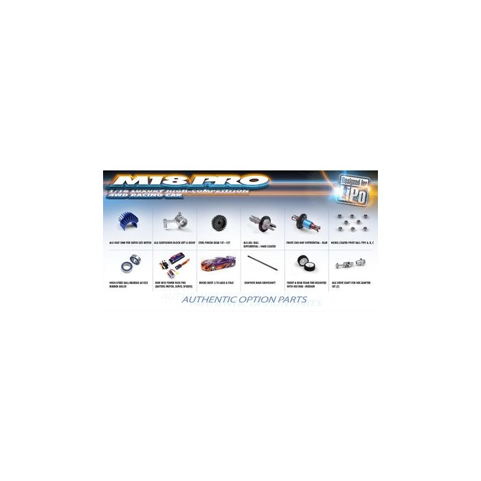 Xray Xray M18 Pro Lipo - 4wd Shaft Drive 1/18 Micro Car (XR380003)