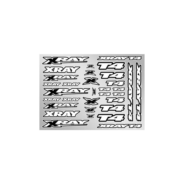 Xray Xray T4 Sticker For Body - White (XR397326) Xray Xray T4 Sticker For Body - White (XR397326)