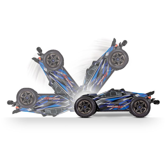 Traxxas Rustler 4X4 Ultimate VXL Brushless - Blue (TRX67097-4-BLUE)