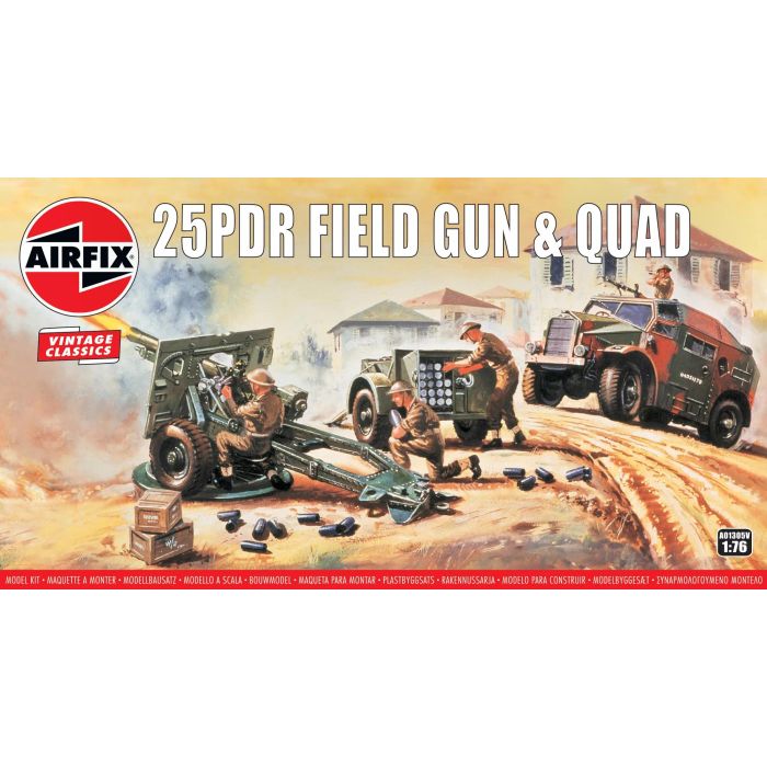 Airfix 25PDR Field Gun & Quad (A01305V) Airfix 25PDR Field Gun & Quad (A01305V)