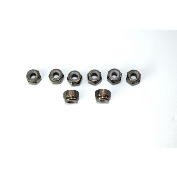 Absima Aluminum nylon nut M3 (8) ATC 2.4 RTR/BL Absima Aluminum nylon nut M3 (8) ATC 2.4 RTR/BL
