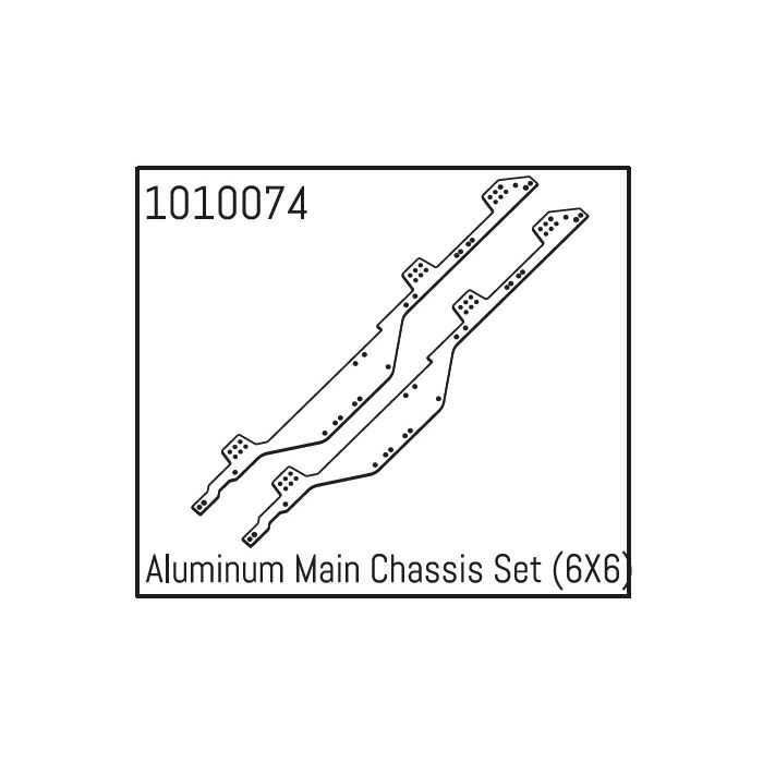 Absima Aluminum Main Chassis Set (6X6) Absima Aluminum Main Chassis Set (6X6)