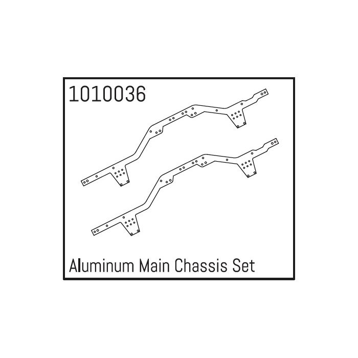 Absima Aluminum Main Chassis Set Absima Aluminum Main Chassis Set
