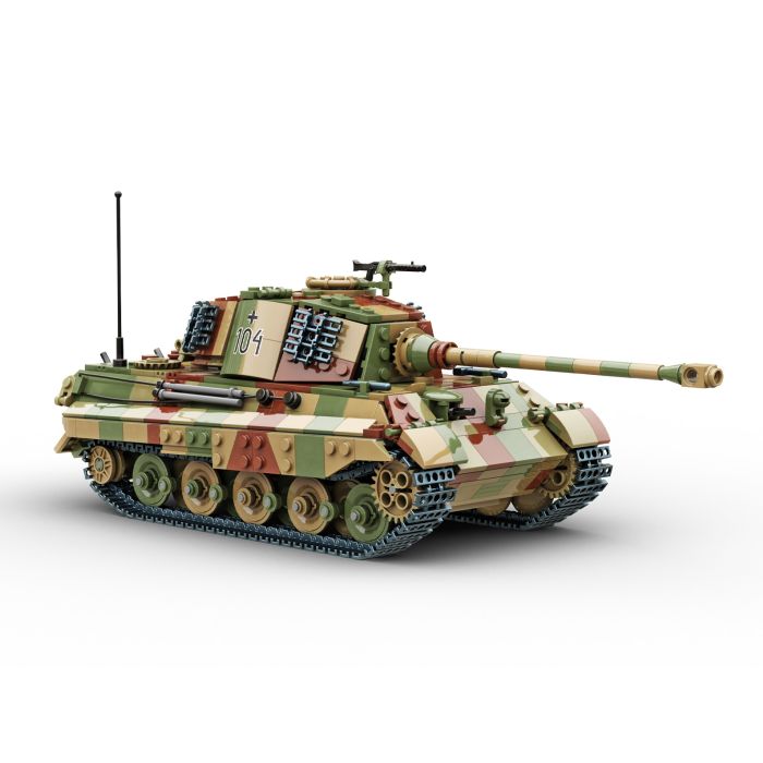 Build Army King Tiger (Tiger ll) In Camo (B0182C)