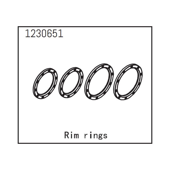 Absima Beadlock Rings (4)