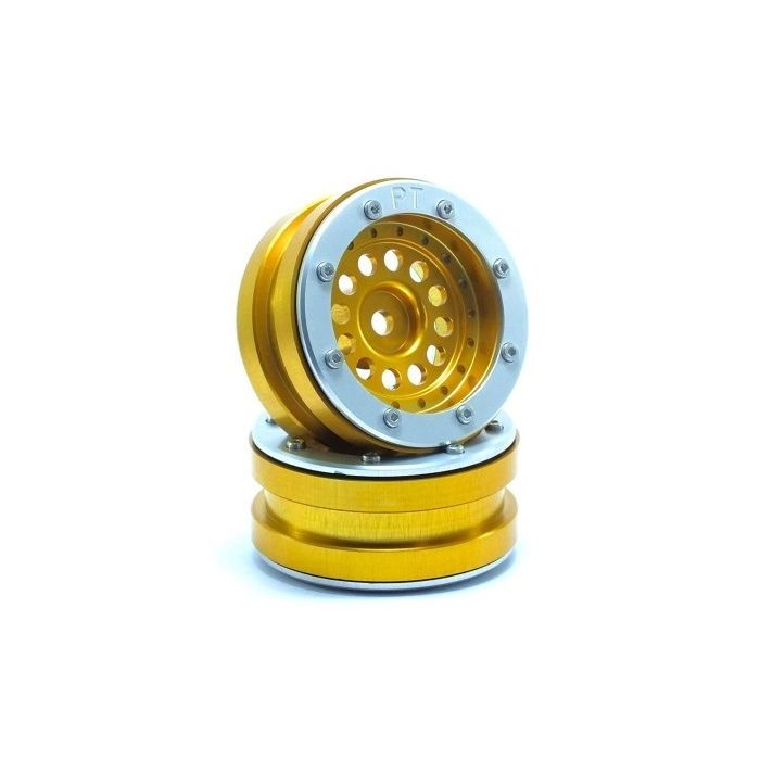 Metsafil Beadlock Wheels PT-Bullet Gold/Silver 1.9 (2 pcs) (MT0020GOS) Metsafil Beadlock Wheels PT-Bullet Gold/Silver 1.9 (2 pcs) (MT0020GOS)
