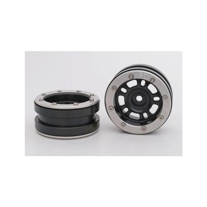 Metsafil Beadlock Wheels PT-Distractor Black/Silver 1.9 (2 pcs)Â (MT0040BSÂ ) Metsafil Beadlock Wheels PT-Distractor Black/Silver 1.9 (2 pcs)Â (MT0040BSÂ )