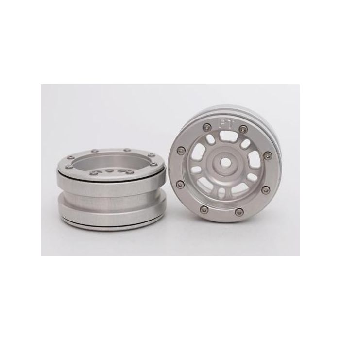 Metsafil Beadlock Wheels PT-Distractor Silver/Silver 1.9 (2 pcs)Â (MT0040SSÂ ) Metsafil Beadlock Wheels PT-Distractor Silver/Silver 1.9 (2 pcs)Â (MT0040SSÂ )