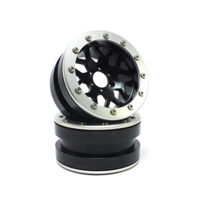 Metsafil Beadlock Wheels PT-MESH black/silver 2.2 (2) w/o Hub (MT2210BS) Metsafil Beadlock Wheels PT-MESH black/silver 2.2 (2) w/o Hub (MT2210BS)