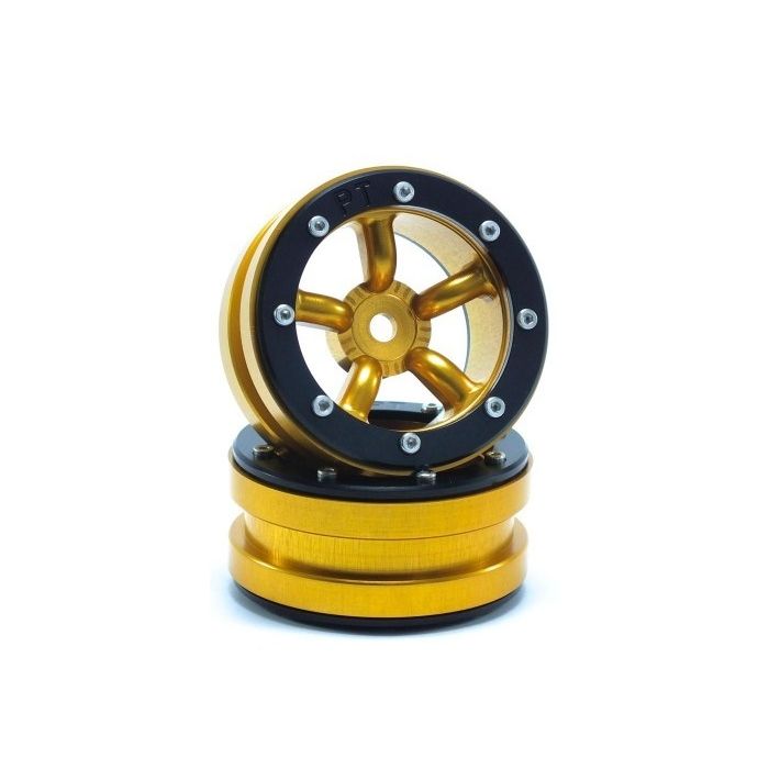 Metsafil Beadlock Wheels PT-Safari Gold/Black 1.9 (2 pcs) (MT0010GOB) Metsafil Beadlock Wheels PT-Safari Gold/Black 1.9 (2 pcs) (MT0010GOB)