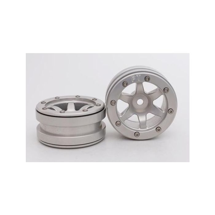 Metsafil Beadlock Wheels PT-Wave Silver/Silver 1.9 (2 pcs)Â (MT0070SSÂ ) Metsafil Beadlock Wheels PT-Wave Silver/Silver 1.9 (2 pcs)Â (MT0070SSÂ )