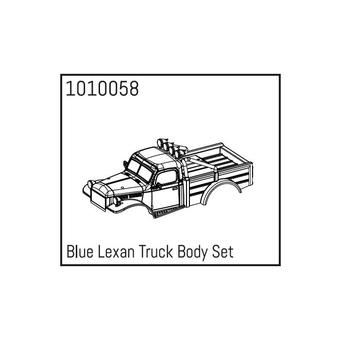 Absima Blue Lexan Power Wagon Body Set