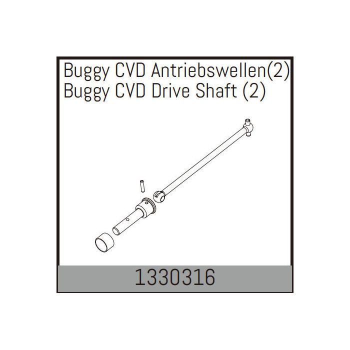 Absima Buggy CVD Drive Shaft (2) Absima Buggy CVD Drive Shaft (2)