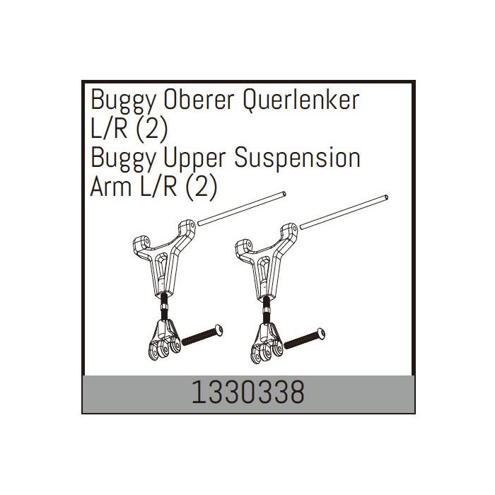 Absima Buggy Upper Suspension Arm L/R (2)