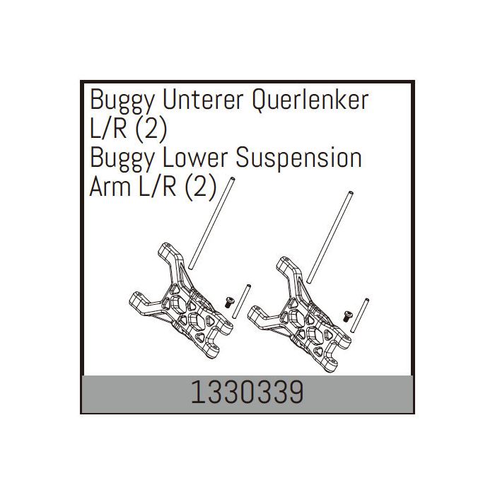 Absima Buggy Lower Suspension Arm L/R (2) Absima Buggy Lower Suspension Arm L/R (2)