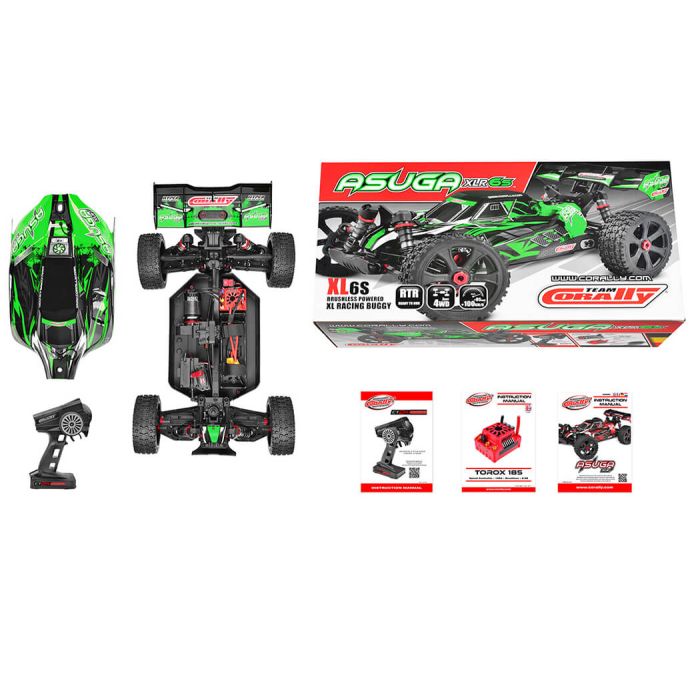 Corally Asuga XLR 6S Brushless Buggy RTR - Green (C-00288-G)