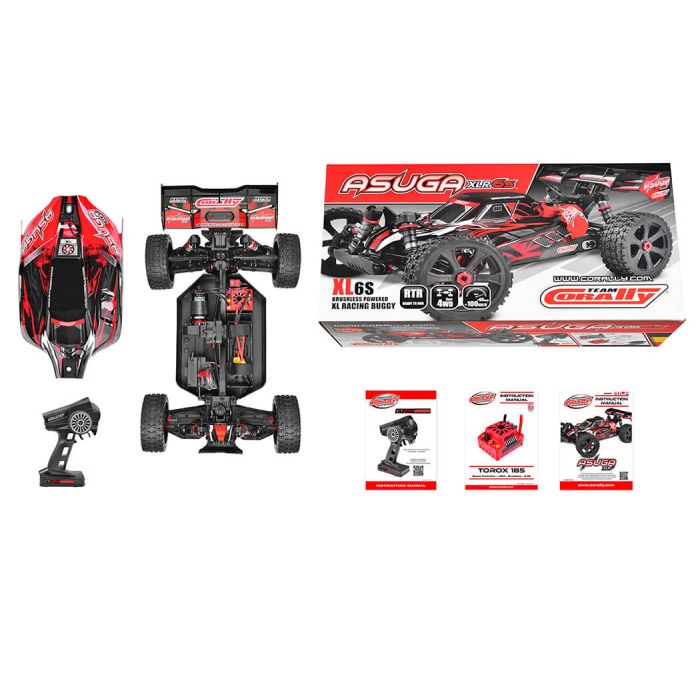 Corally Asuga XLR 6S Brushless Buggy RTR - RED (C-00288-R)