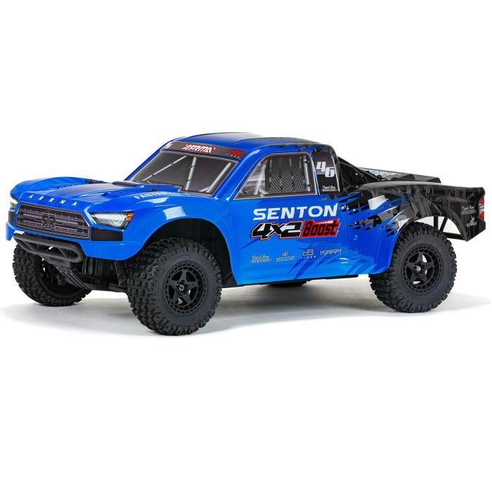 Arrma 1:10 Senton BooST Mega 550 4X4 SC (No Battery/Charger) Blue (C-ARA4103V4T2) Arrma 1:10 Senton BooST Mega 550 4X4 SC (No Battery/Charger) Blue (C-ARA4103V4T2)