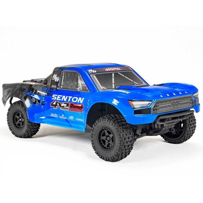 Arrma 1:10 Senton Boost Mega 550 4X4 SC (No Battery/Charger) Blue (C-ARA4103V4T2)