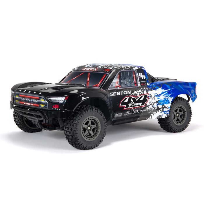 Arrma 1:10 Senton 4X4 3S BLX Firma SLT3 Short Course Truck RTR Blue/Black Arrma 1:10 Senton 4X4 3S BLX Firma SLT3 Short Course Truck RTR Blue/Black