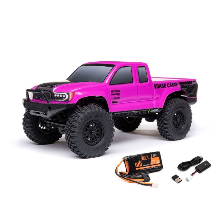 Axial 1:24 SCX24 Base Camp 4WD Rock Crawler RTR - Pink (C-AXI-1219T3)