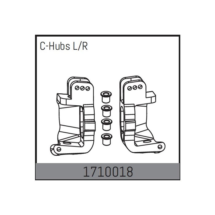 Absima C-Hubs L/R (AB1710018) Absima C-Hubs L/R (AB1710018)