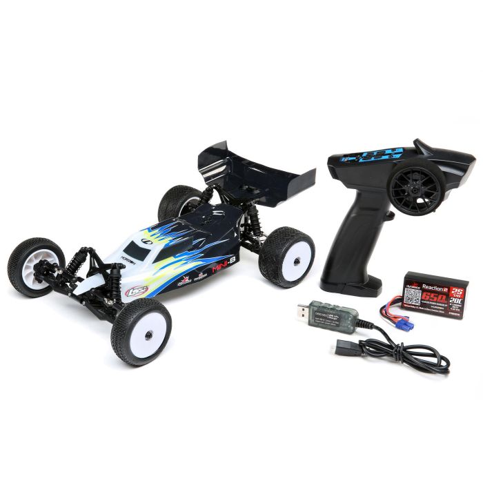 Losi 1:16 Mini-B 2wd Buggy Black/White (C-LOS01016T2)