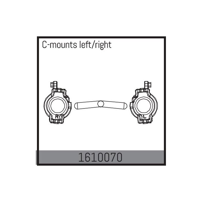 Absima C-Mounts Left/Right (AB1610070) Absima C-Mounts Left/Right (AB1610070)