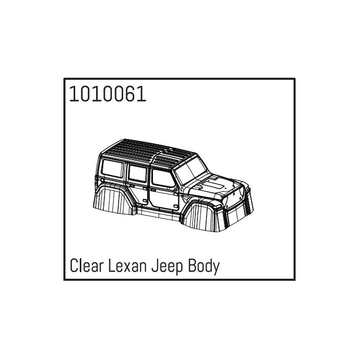 Absima Clear Lexan Wrangler Body Absima Clear Lexan Wrangler Body