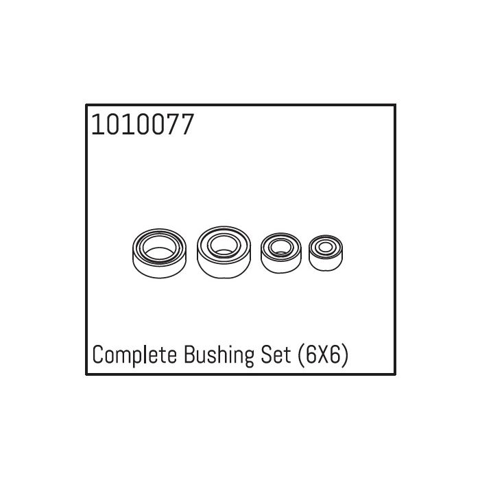 Absima Complete Bushing Set (6X6) Absima Complete Bushing Set (6X6)