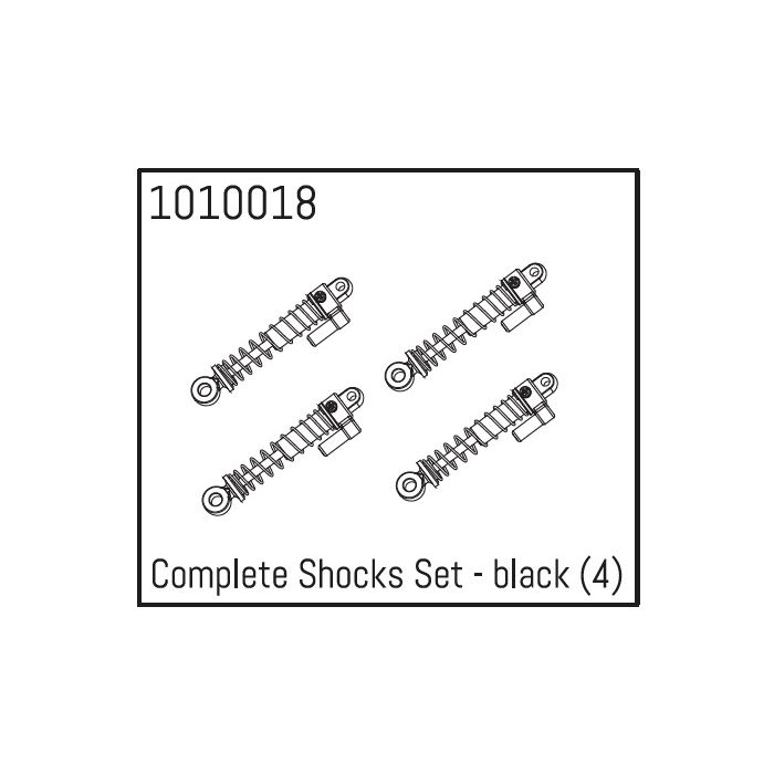 Absima Complete Shocks Set - black (4) Absima Complete Shocks Set - black (4)