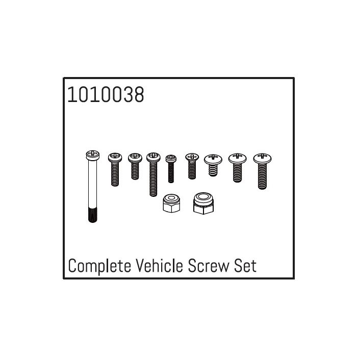 Absima Complete Vehicle Screw Set
