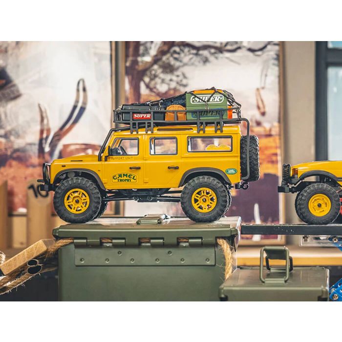 FMS 1:24th Land Rover Defender D110 RTR Yellow (FMS12482RTRYL)