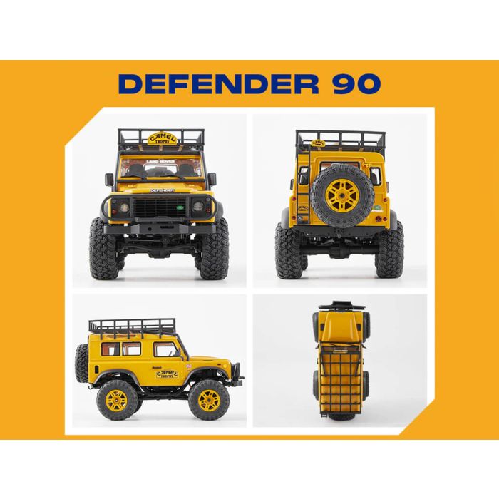 FMS 1:24th Land Rover Defender D110 RTR Yellow (FMS12482RTRYL)