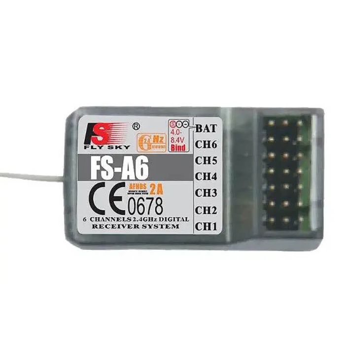 Flysky FS-I4X 4 CH 2.4Ghz Radio System w/A6 Receiver Mode 2 (FS-I4X-A6M2)