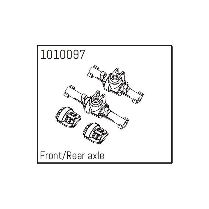 Absima Front/Rear Axle Set - PRO Crawler 1:18 Absima Front/Rear Axle Set - PRO Crawler 1:18