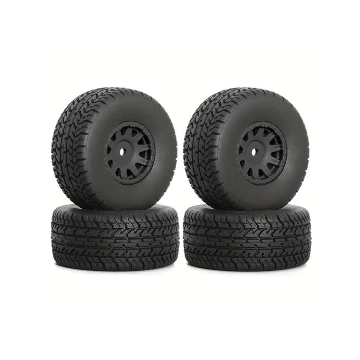 RC Overhaul On-Road Tyre w/ Black Rim, 1/18 Mojave (G-RCO-AR035B)