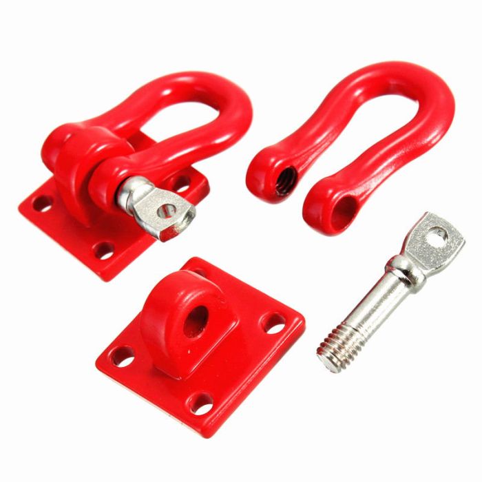 RC Overhaul Trailer Shackle w/mounting bracket 1/10th Red (Pk2) (G-RCO-CR015) RC Overhaul Trailer Shackle w/mounting bracket 1/10th Red (Pk2) (G-RCO-CR015)