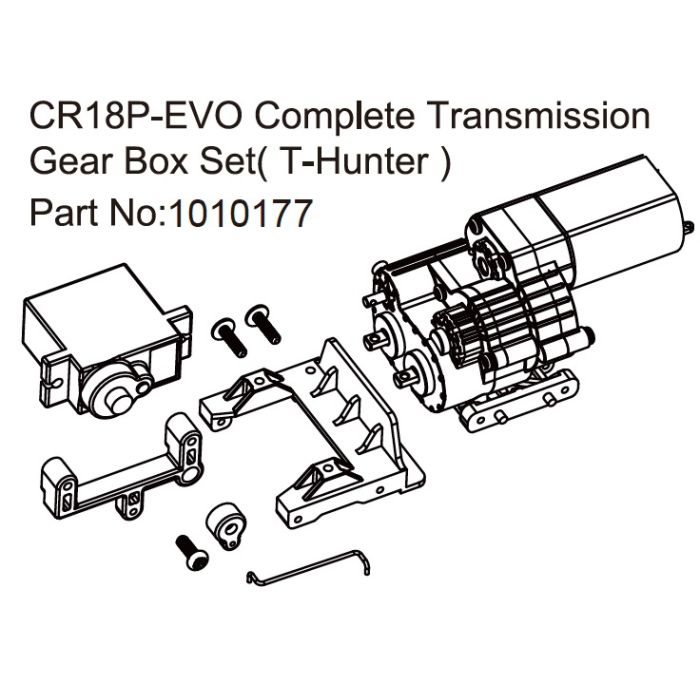 Absima Gear Box T-Hunter - EVO 1:18 Absima Gear Box T-Hunter - EVO 1:18