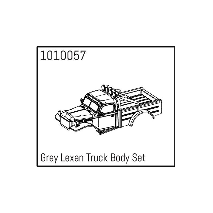 Absima Grey Lexan Power Wagon Body Set Absima Grey Lexan Power Wagon Body Set