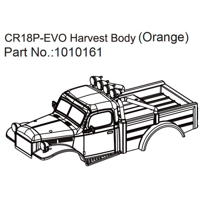 Absima Harvest Body (orange) - EVO 1:18 Absima Harvest Body (orange) - EVO 1:18