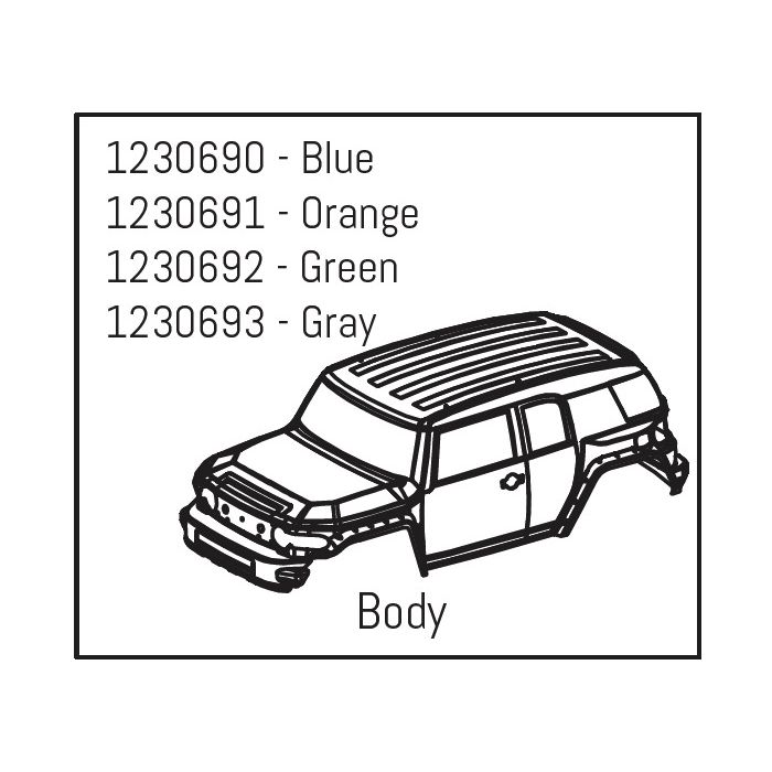 Absima Body Green - Khamba (AB1230692) Absima Body Green - Khamba (AB1230692)