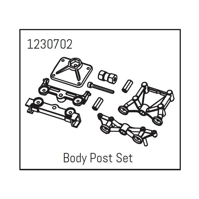 Absima Body Post Set - Khamba (AB1230702) Absima Body Post Set - Khamba (AB1230702)