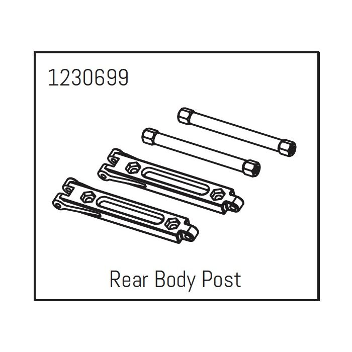 Absima Rear Body Post - Khamba (AB1230699) Absima Rear Body Post - Khamba (AB1230699)