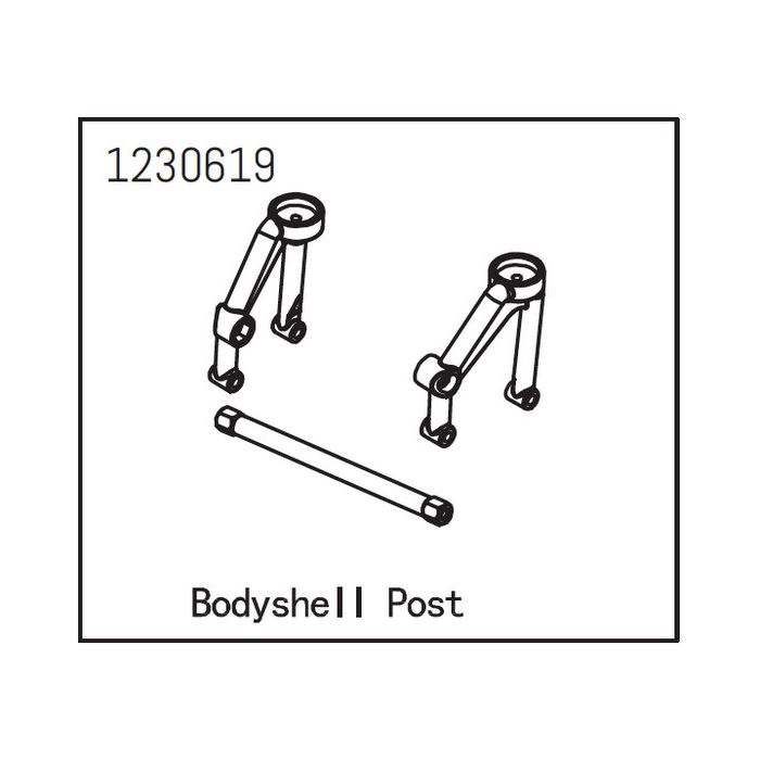 Absima Body Shell Post front Absima Body Shell Post front