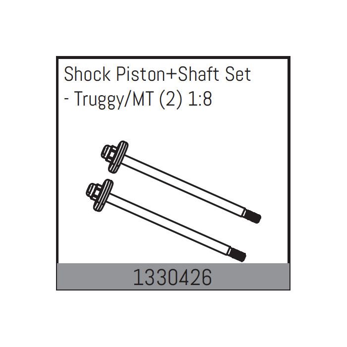Absima Shock Piston+Shaft Set - Truggy/MT (2) 1:8 Absima Shock Piston+Shaft Set - Truggy/MT (2) 1:8