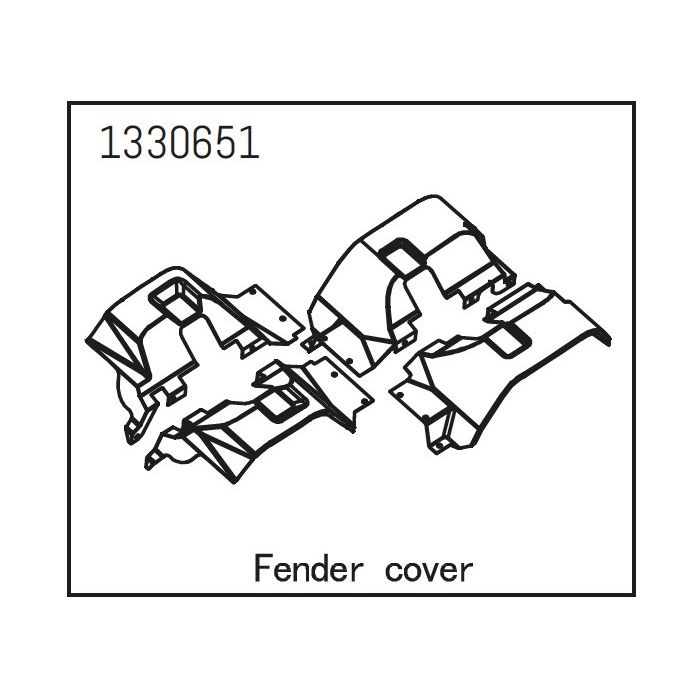 Absima Fender Cover Set - Yucatan (AB1330651) Absima Fender Cover Set - Yucatan (AB1330651)