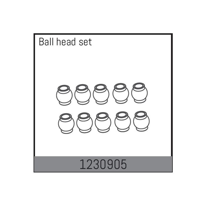 Absima Ball Head Set (10) (AB1230905) Absima Ball Head Set (10) (AB1230905)