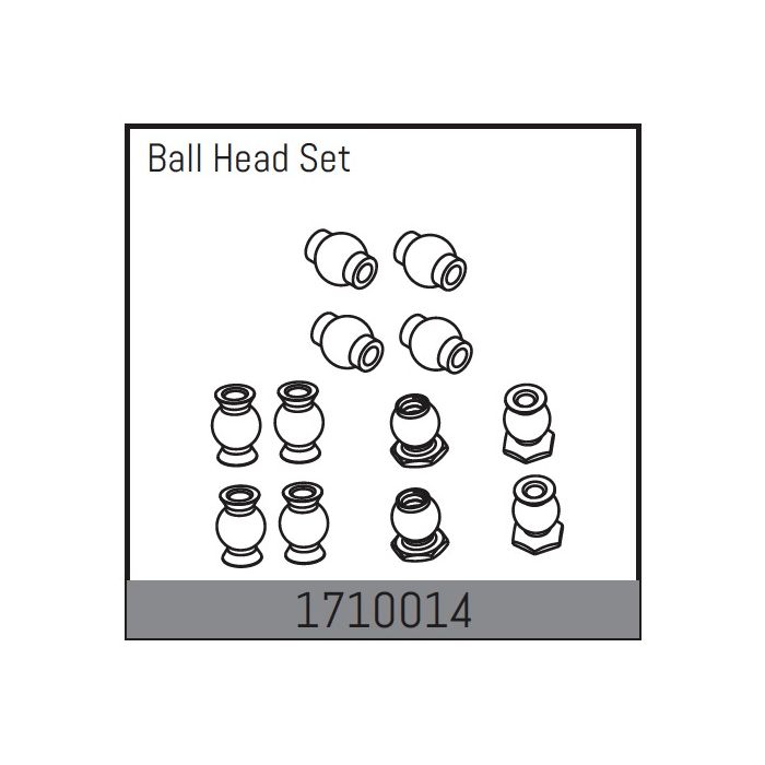 Absima Ball Head Set (AB1710014) Absima Ball Head Set (AB1710014)
