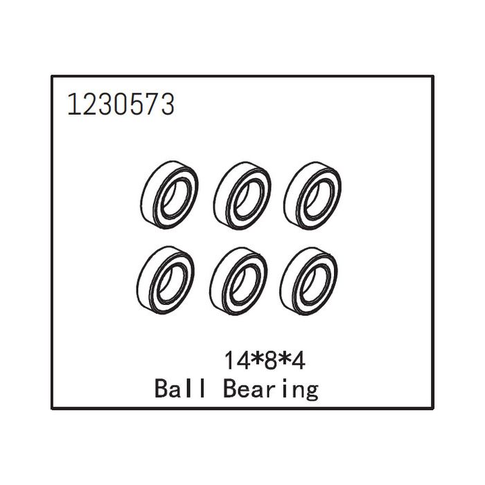 Absima Ball Bearing 14*8*4 (6) Absima Ball Bearing 14*8*4 (6)